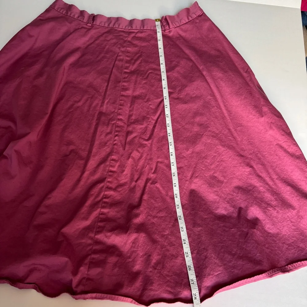 Alex Marie Pink A-Line Midi Skirt Size 18 With Pockets - Picture 7 of 8